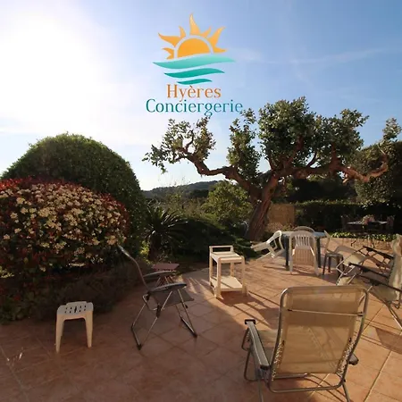 Giens Rdj T3 Independant Terrasse Vue Mer By Hc דירה הייר